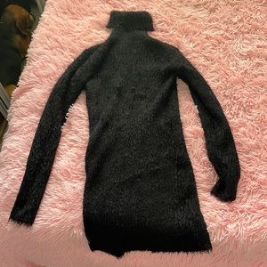 cozzy winter dress faux material, perfect for snow